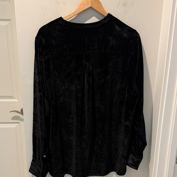 Tommy Bahama Velvet Silk blend Black Button Down Shirt Size XL - Picture 6 of 12